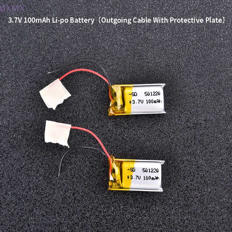 NEW 501220 3.7V 100mAh Li-Po 1S Polymer Rechargeable Battery For Anki Overdrive Headset Cheerson Cx-10