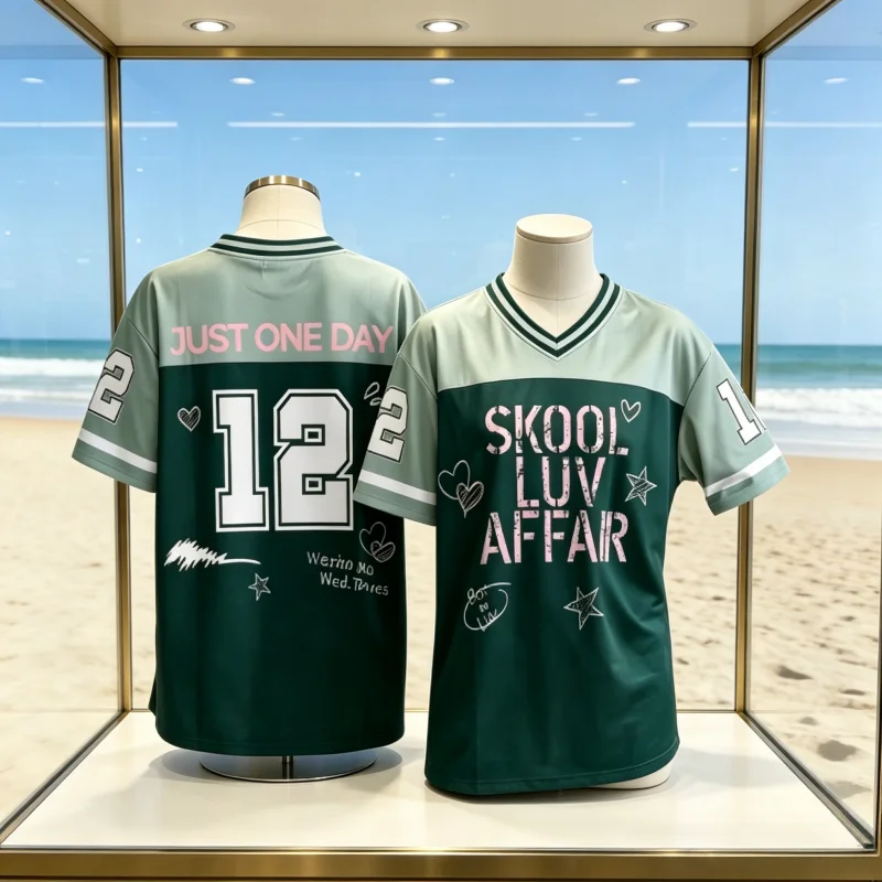 3D Skool Luv Affair Football Jersey World Tour 2026 Comeback Merch Shirt Kpop Gift for Army Summer Family Matching Top