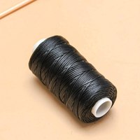 Leather Craft DIY Project 150D Leather Sewing Polyester Flat Wax String Diameter 0.8mm 50 Meters