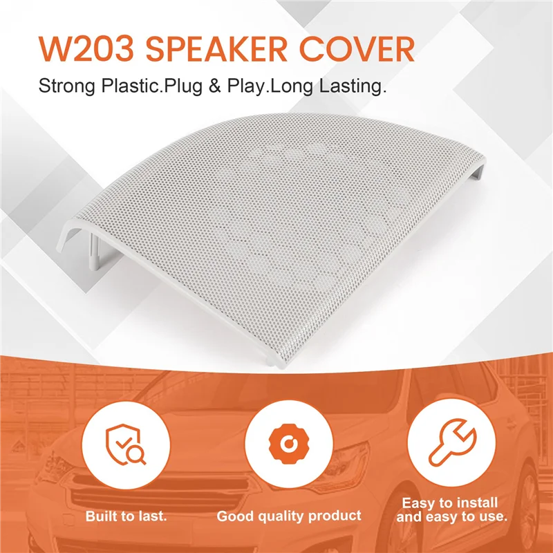 

Car Front Door Speaker Cover Trim Speaker Grille For Mercedes-Benz CLC-Class Coupe W203 2008-2011-A02G