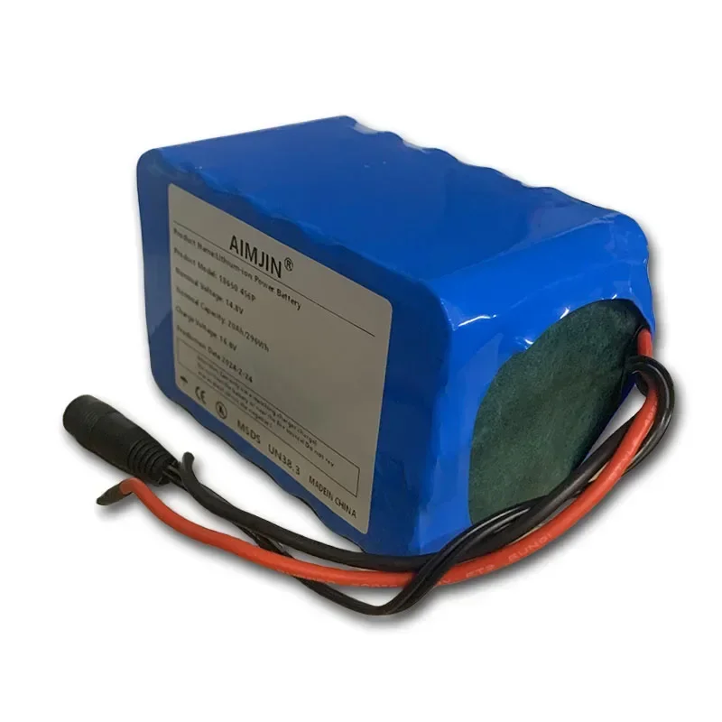 14.8v 20ah 18650 bateria de lítio 4s6p 16.8v led noite pesca luz aquecedor amplificador de luz do mineiro bateria