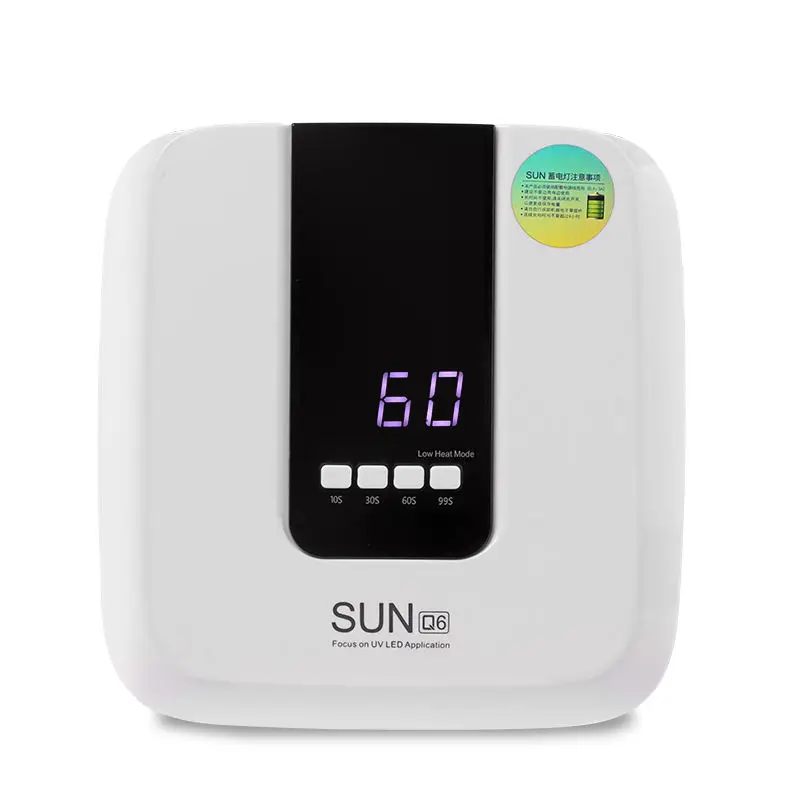 48W Rechargeable UV LED Nail Lamp Professional UV Light with Auto Sensor 4 Timer Settings Cordless Nail Dryer for Salon & Home