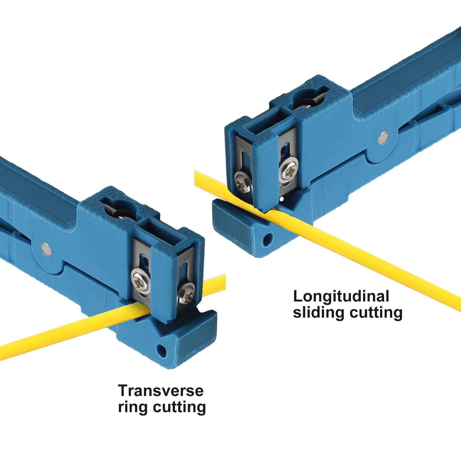 1pc 45-165 Fiber Optic Stripper Fiberglass Jacket Sheath 45-163 Coaxial Cable Cutter Stripper Tool Adjustable Blades