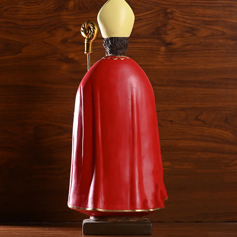 

Archbishop King Statue Premium Resin Smooth Finish No Burr Home Office Decorative Corner Display Indoor Outdoor Use Church