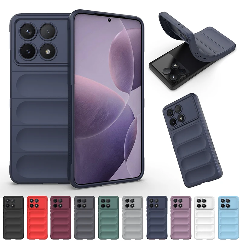 

Для Xiaomi Redmi K70 чехол для телефона силиконовый защитный чехол из ТПУ для Xiaomi Redmi K70e резиновый противоударный чехол Redmi K70 Pro