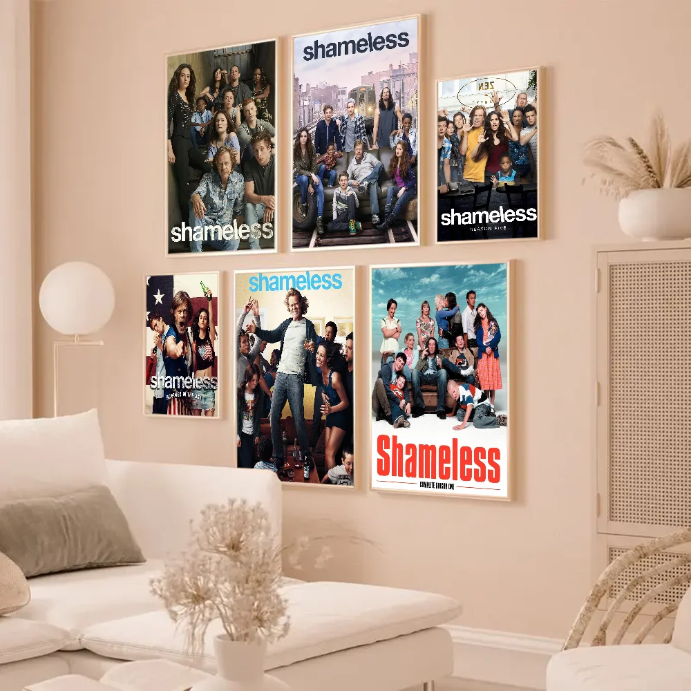 Tv Series Shameless Movie Classic DIY Sticky Poster Fancy Wall Sticker for Living Room Bar Decoration Wall Decor #1