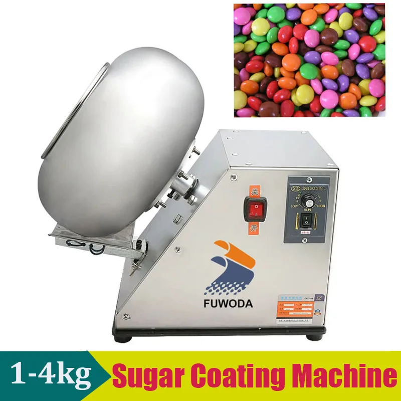 1-4kg Automatic Commercial Coating Polishing Machine For Chocolate Dragee Peanut in Stock