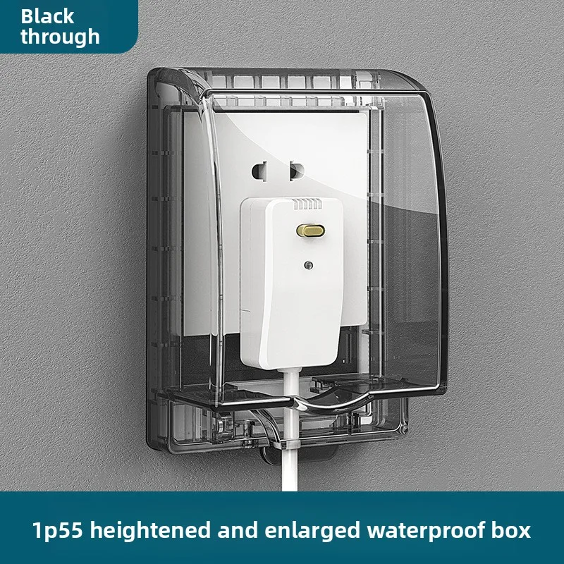 Ultra - thin Splash - Proof Box for Switches and Sockets - Waterproof, Anti - Electric Shock. Ideal for Bathroom