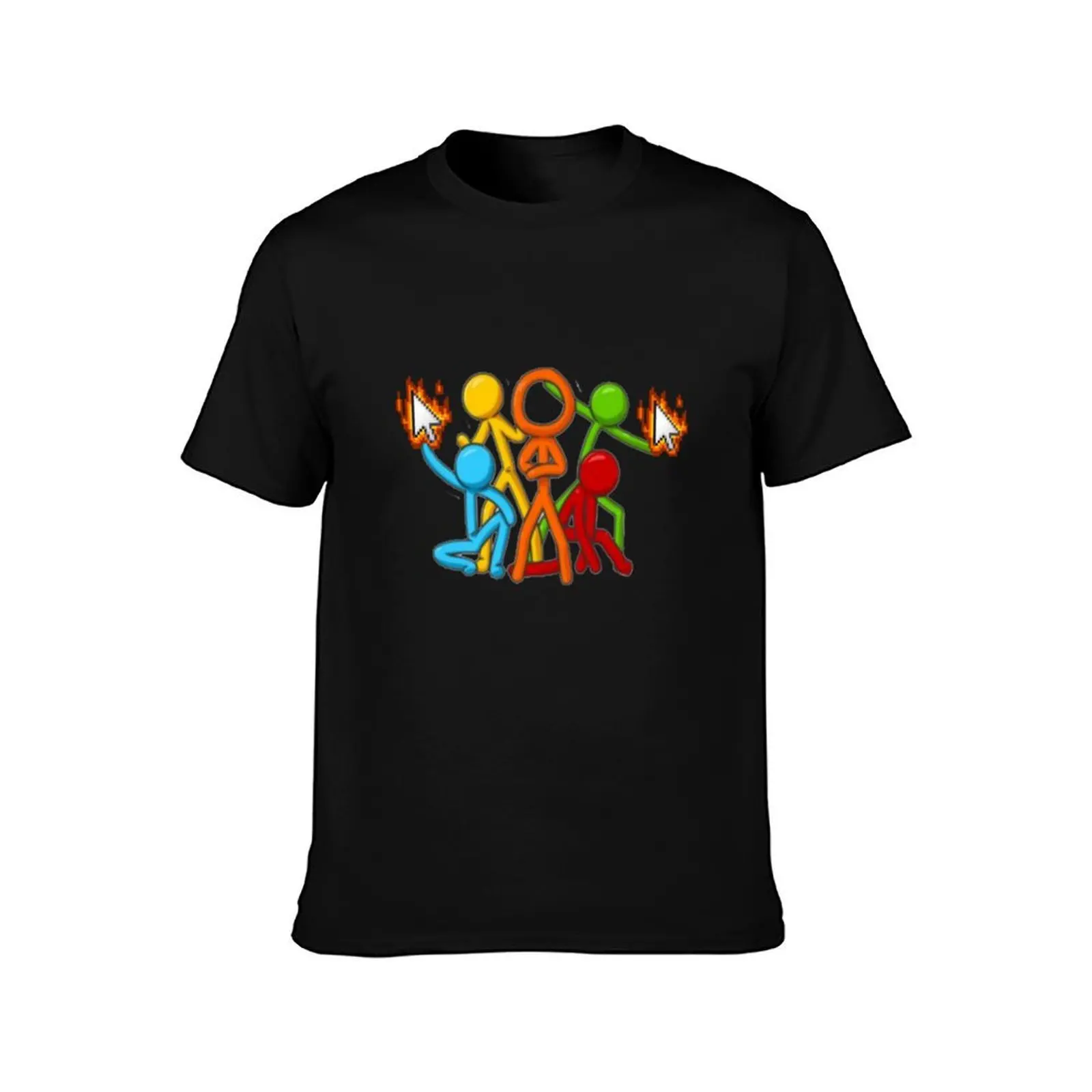 alan becker Premium Scoop T-Shirt black cotton t-shirt plain for man package men t shirt cotton 100% T-Shirt
