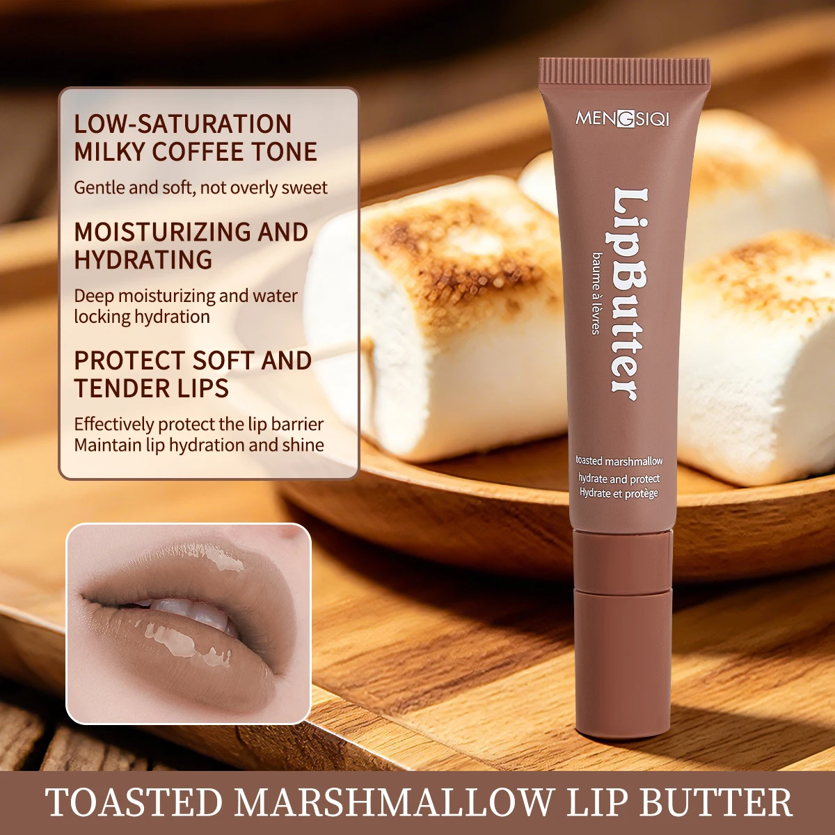 Summer Soft and Soothing Multi-Color Lipstick Moisturizing Transparent Lip Gloss Lip Makeup (Smooth Soft Tubular Mirror Li