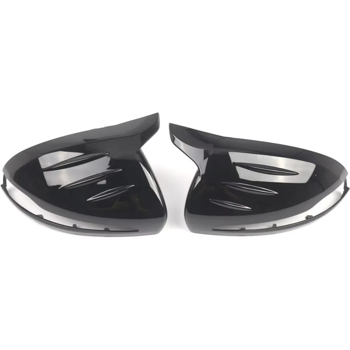 Car Gloss Black Side Mirror Covers for Mercedes C-Class W205 2015-2021 RHD Left Right Pair A0998115100 A0998115200