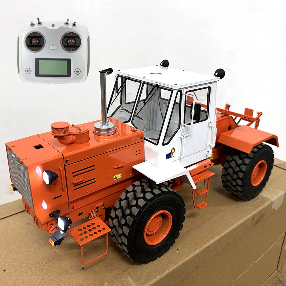 T150K Tractor Metal Model 1/12 RC Hydraulic Tractor with Light System RTR Wheeled Tractor Engineering RC Car Model Toy