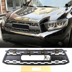 Front Grille Bumper With LED Lights Auto Parts Modified Fits For 2009 2010 2011 Toyota Highlander Racing Grills