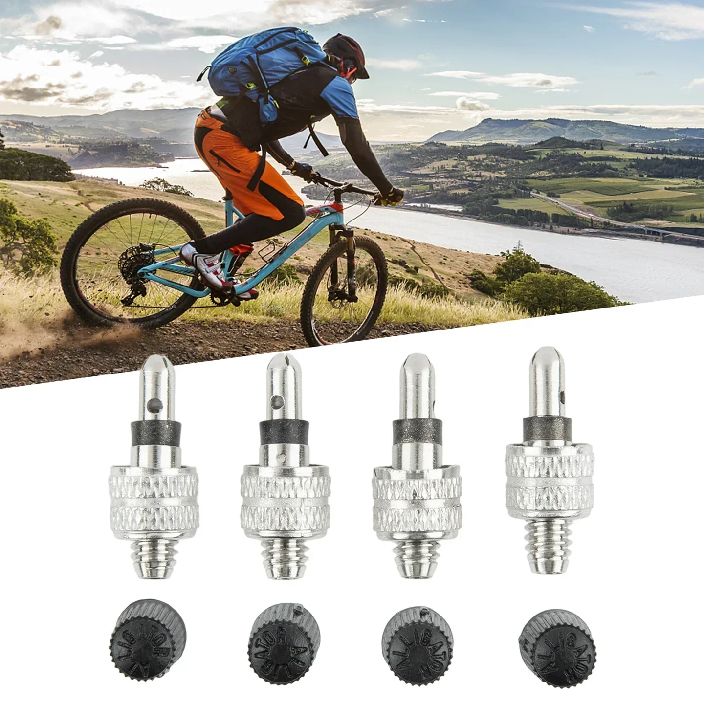 4pcs Bicycle Tube Valve Bike Replacement Dunlop Valve Germany Valve ValveStainless Steel MTB Road Bikes Repair Accessories  2024