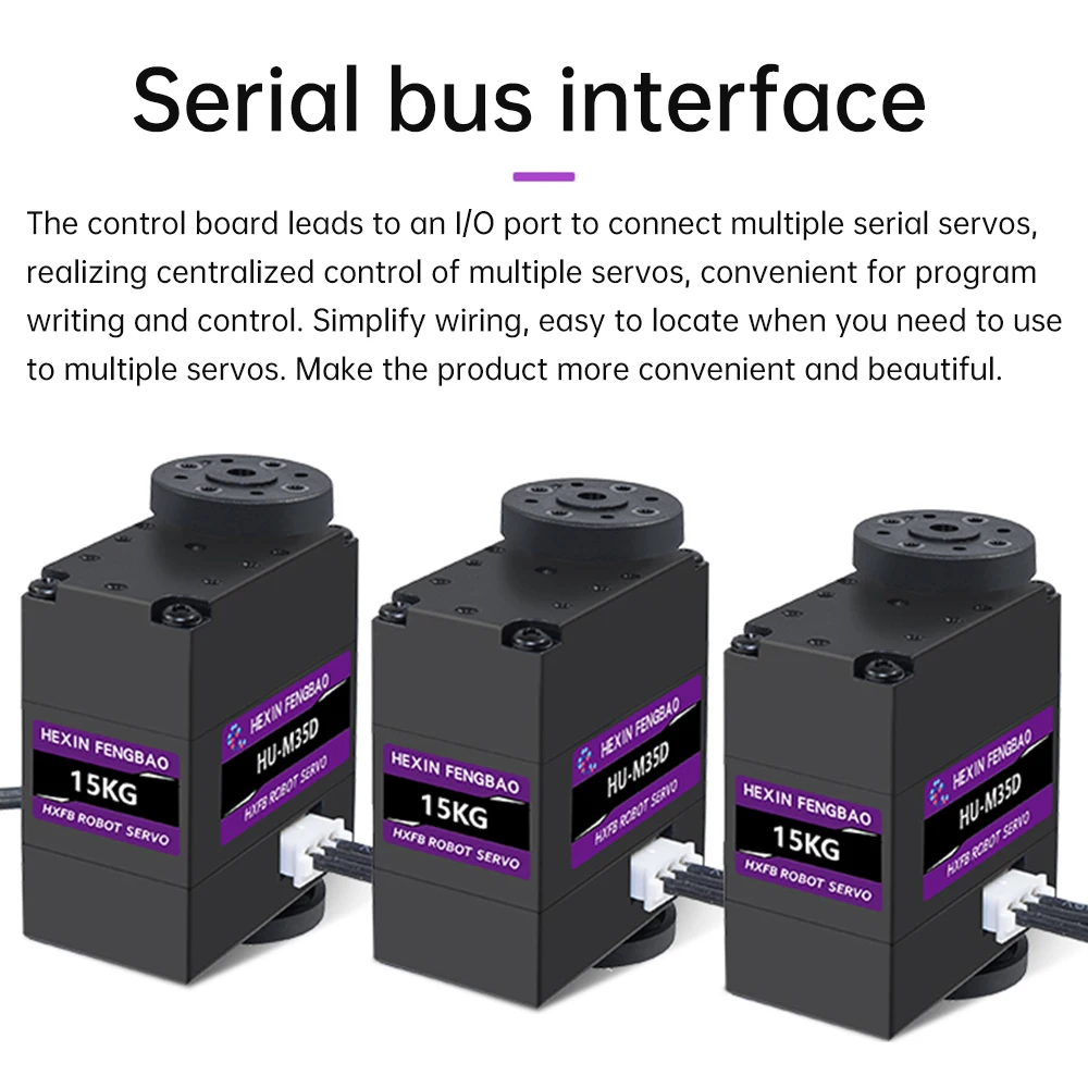 Imagem -02 - Braço do Robô do Servo Motor de Metal Servo Serial Bus Inteligente Eixo Simples ou Duplo Instrumento de Teste Servo de Alto Torque