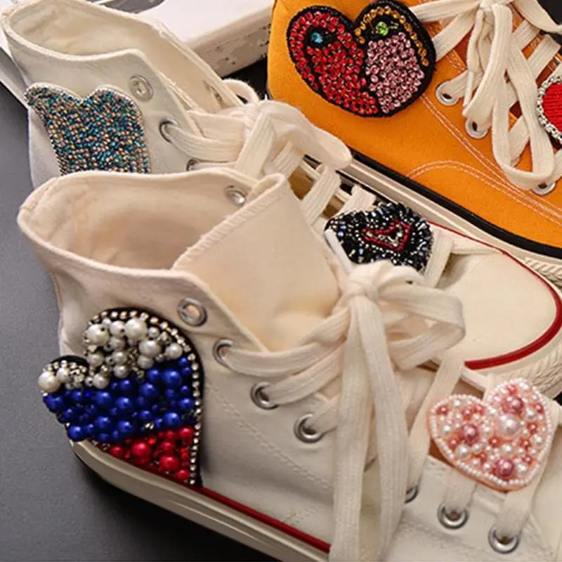 270D Lustrous Heart Embellishment For Custom Garment Craft Projects DIY Crafts