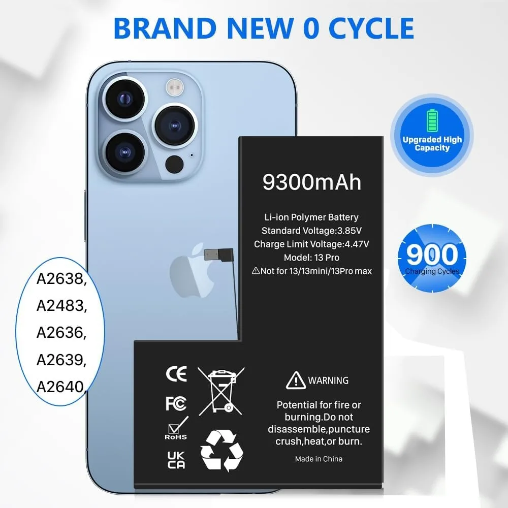 แบตเตอรี่โทรศัพท์ความจุสูงสำหรับ iPhone SE 2 4 5S 6 6S 6S 6SP 7 7P 8 PLUS x XR XS MAX 11 12 13 Pro แบตเตอรี่สำหรับ Apple พร้อมเครื่องมือ