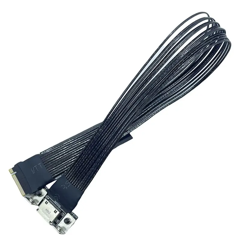 New Arrivals-Pcie 4.0 X4 Extension Cable PCI-E M. 2 To Oculink 4I For NVME M Key To SFF8611 Adapter
