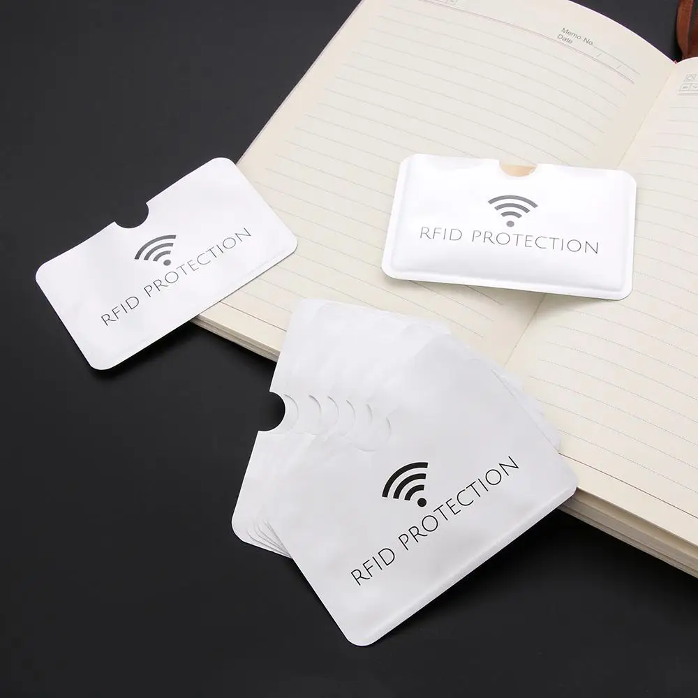 

10/20pcs Laser Credit Cards Covers Wallet Aluminium Anti Rfid Card Case ID Card Holder Anti-theft