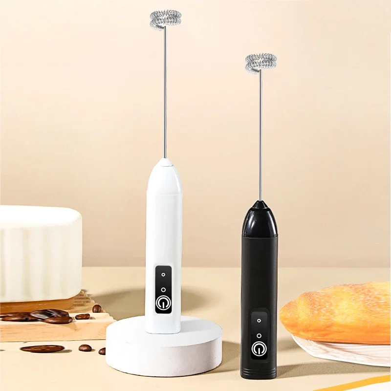 Elektrischer Milchaufschäumer, tragbarer Eierschläger, Handmixer, Kaffee-Schaumrührer, wiederaufladbarer Küchen-Milchschäumer für den Haushalt – Detail 12