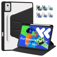 For Lenovo Xiaoxin Pad Pro 12.7 inch 2023 TB-370FU Acrylic Rotating Smart Tablet Funda For Lenovo Tab P12 12.7\
