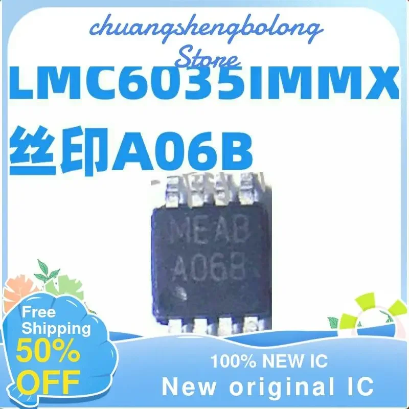 Lmc6035immx/nopb a06b msop8,10個,新品およびオリジナル