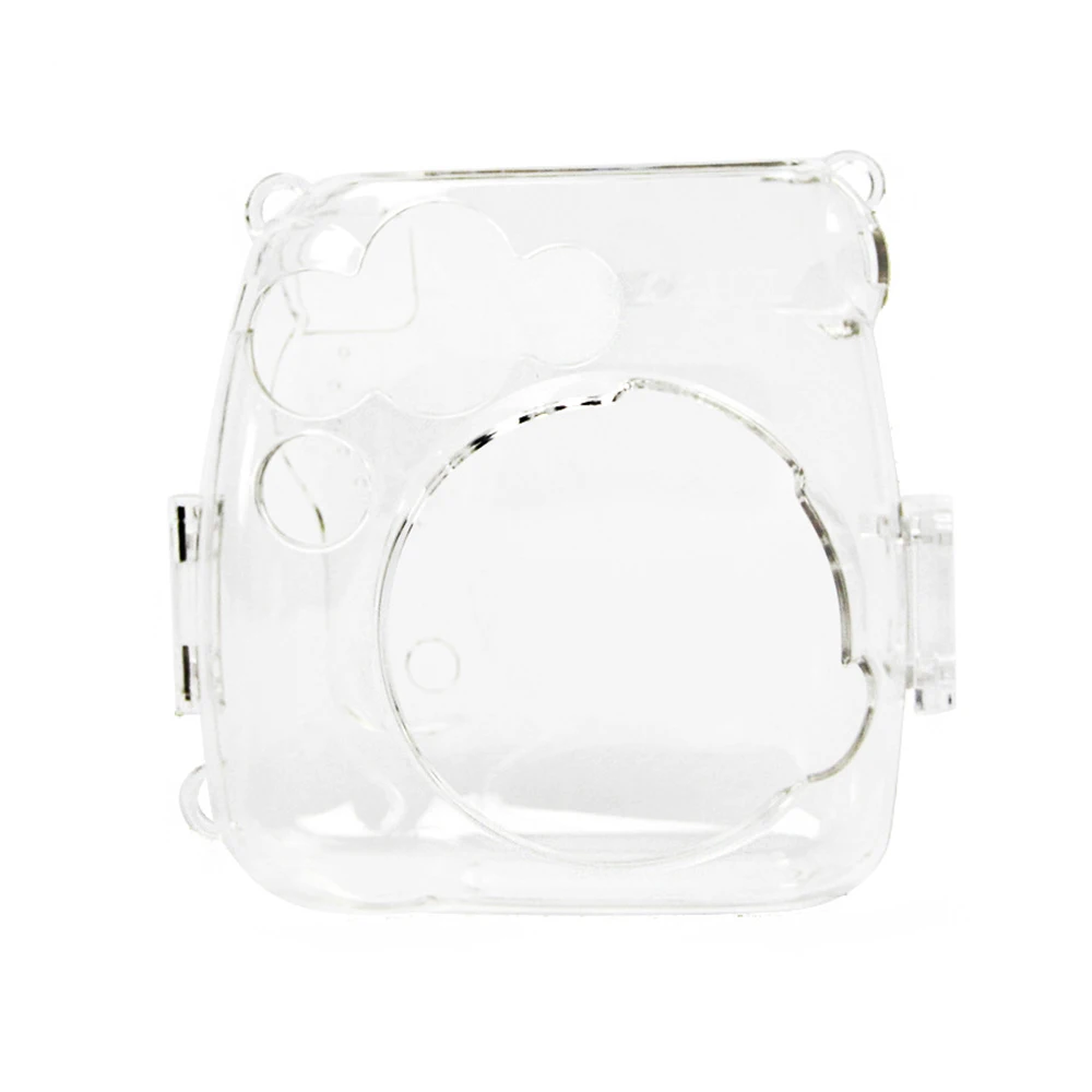 For Fujifilm Instax Mini 8 8+ 9 Transparent Camera Case Protective Carry Bag Cover with Shoulder Strap Storage Bag