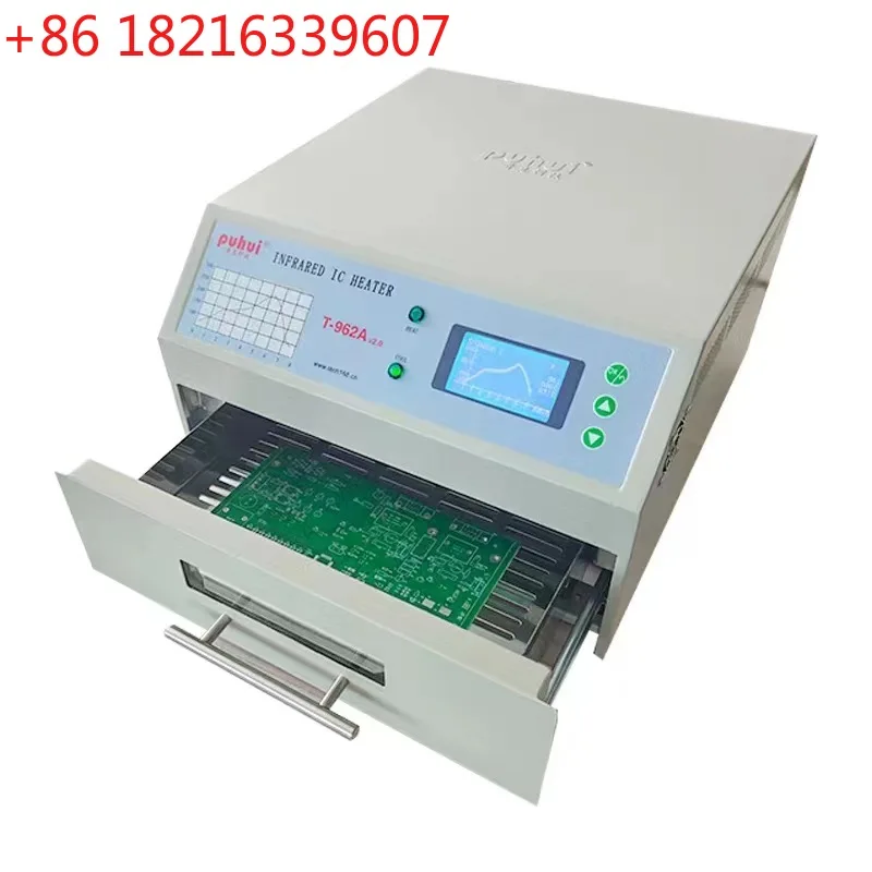 YAO Newest T-962A V2.0 Infrared IC Heater T962A Desktop Reflow Oven BGA SMD SMT Rework Sation T 962A Reflow Wave Oven