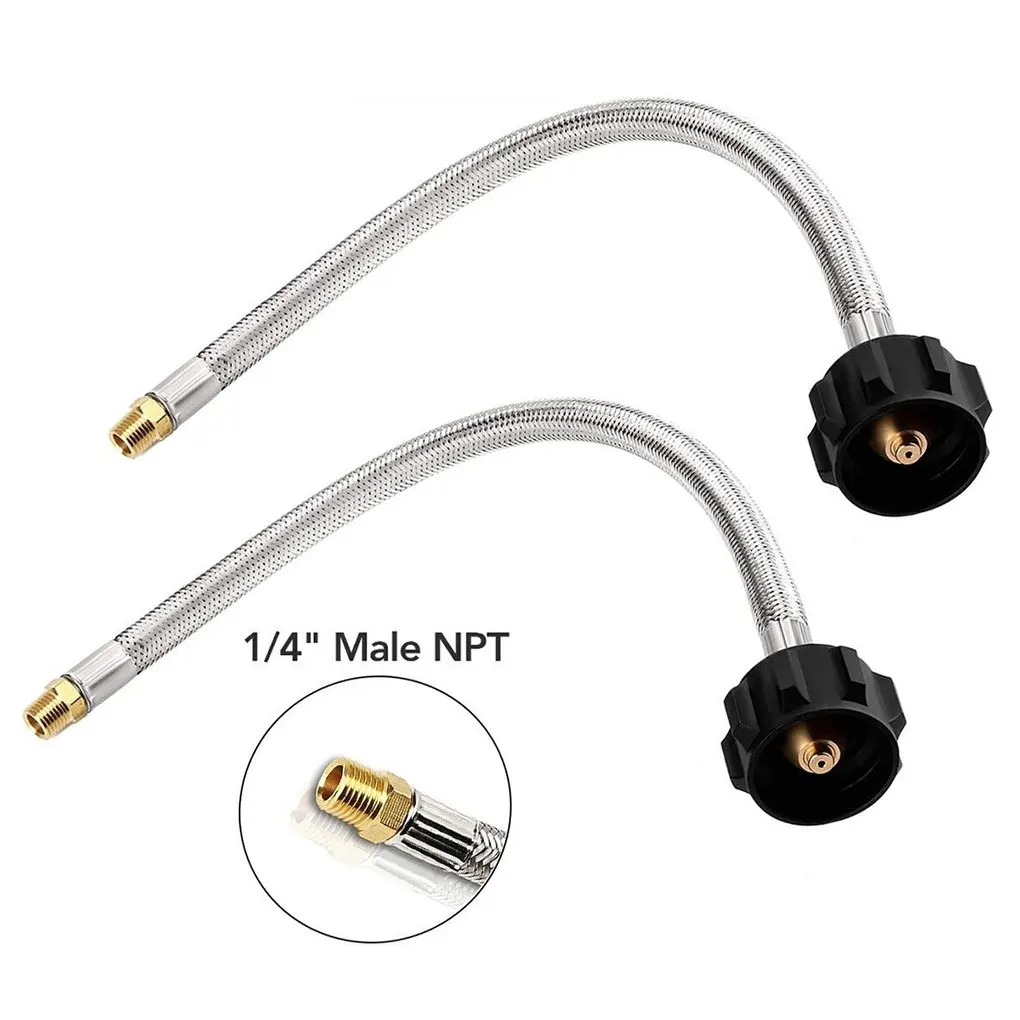 Geflochtener Propanverbindung aus Draht – robuster und verschleißfester Edelstahl und sorgfältig gefertigt, 38,1 cm