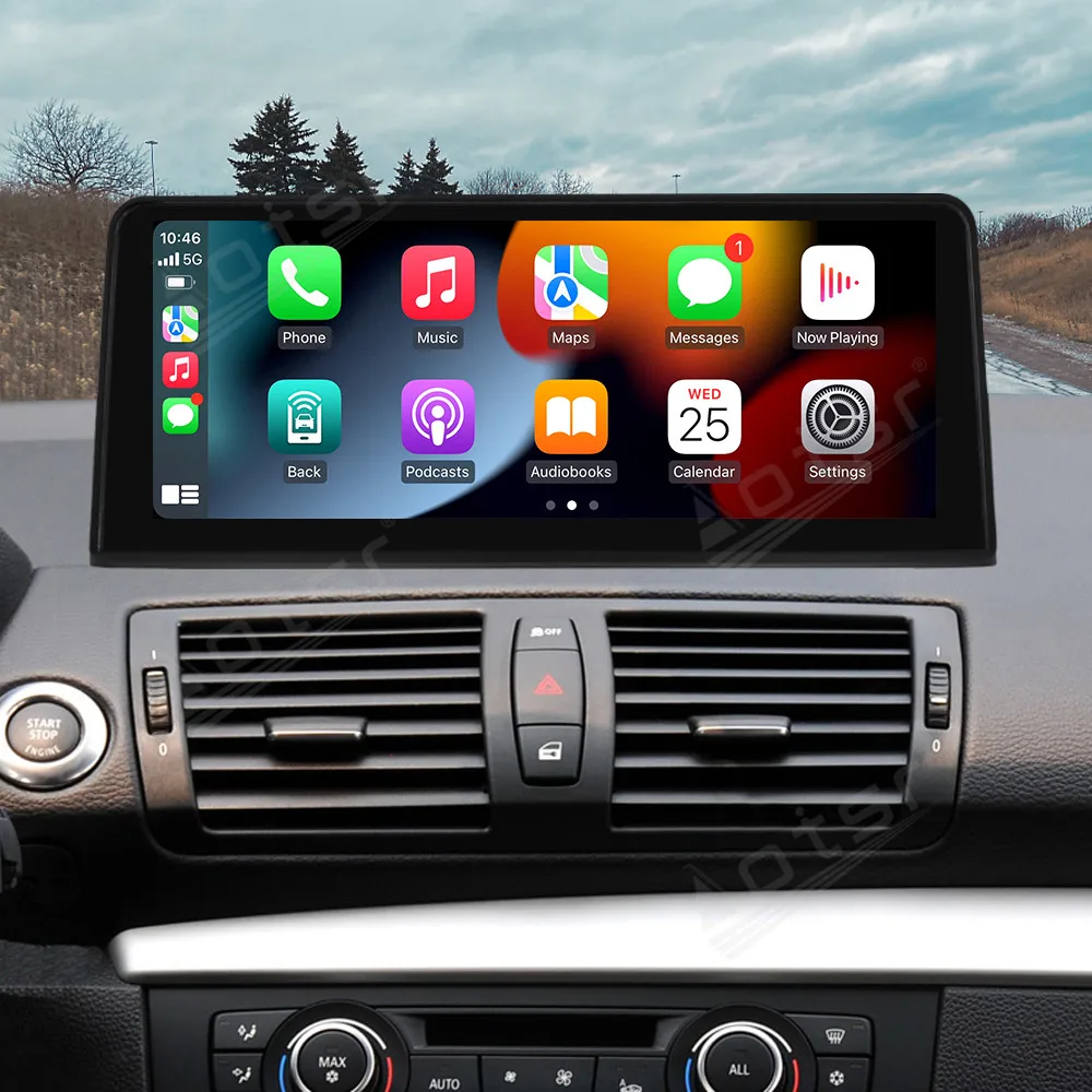 Linux Wireless Apple CarPlay Android Auto HiCar For BMW 1 Series E81 E82 E87 E88 2004~2012 Upgrade The Original Car Mirror Link