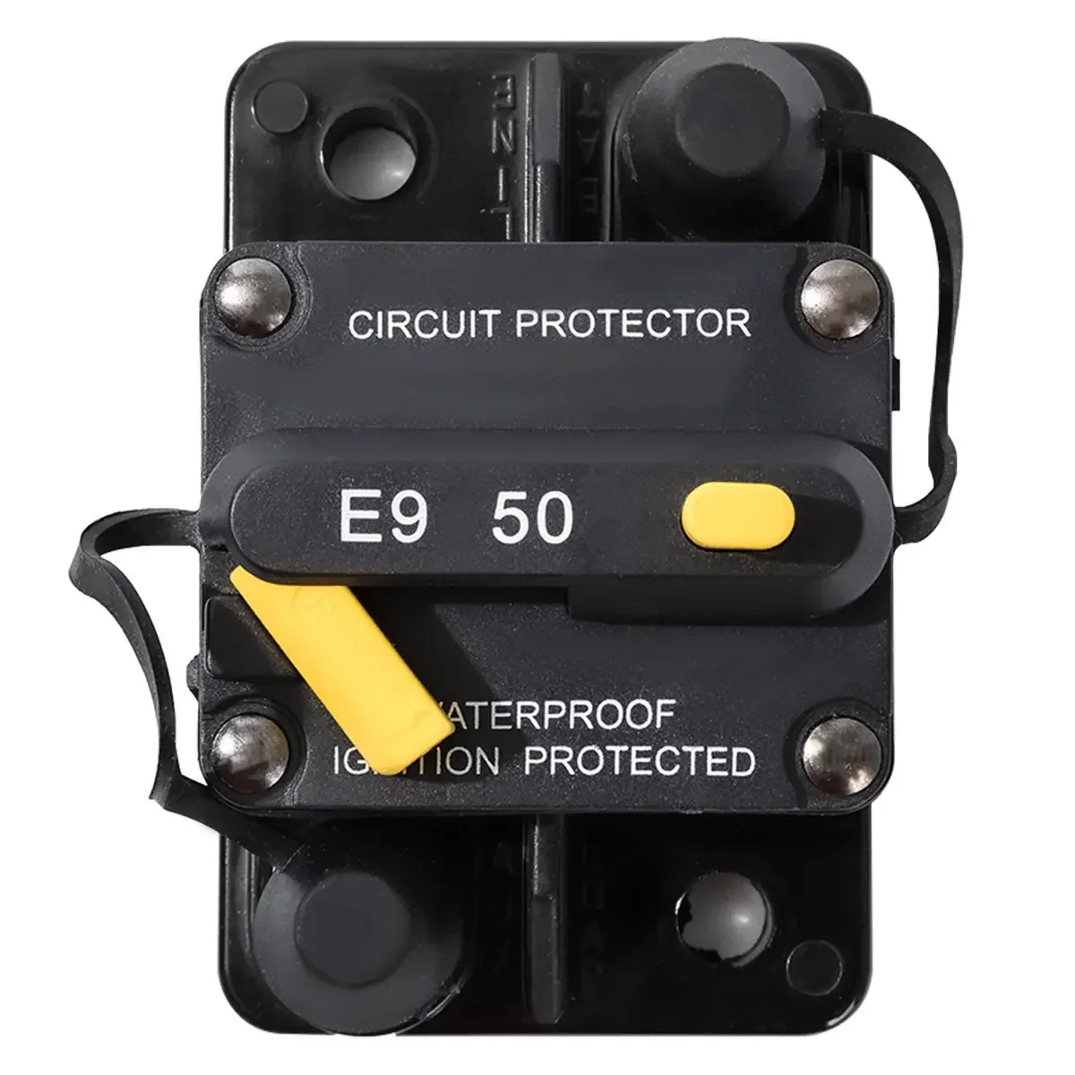 Off-road vehicle clothing winch overcurrent protector square electric vehicle high current automobile manual circuit breaker 50A