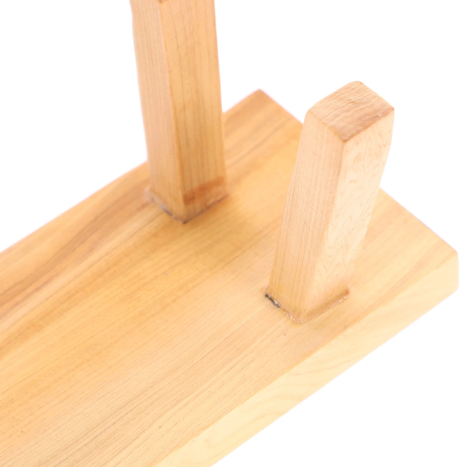 

Creative Stool Shaped Wood Craft Display Base Premium Wood Desktop Ornament for Small Handcrafts Artworks Decoration