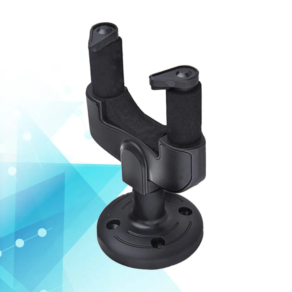 4 PCS/Set Wall Mounted Clothes Rack Guitar Stand Hangers Hook Wall-mounted Black for