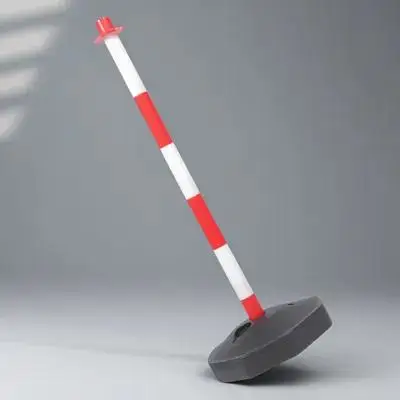 

1 шт. Делиниатор-столбик красно-белый, сигнальный конус для обеспечения безопасности дорожного движения, маркер для парковки, пластиковый конус для строительных работ, барьер для строительной зоны