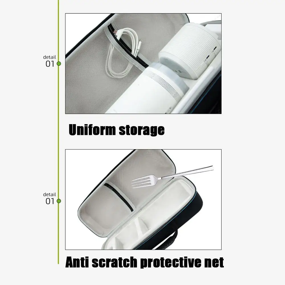 Draagtas Voor Samsung De Freestyle Projector & Batterij Accessoires Organizer Eva Hard Shell Reizen Opbergtas