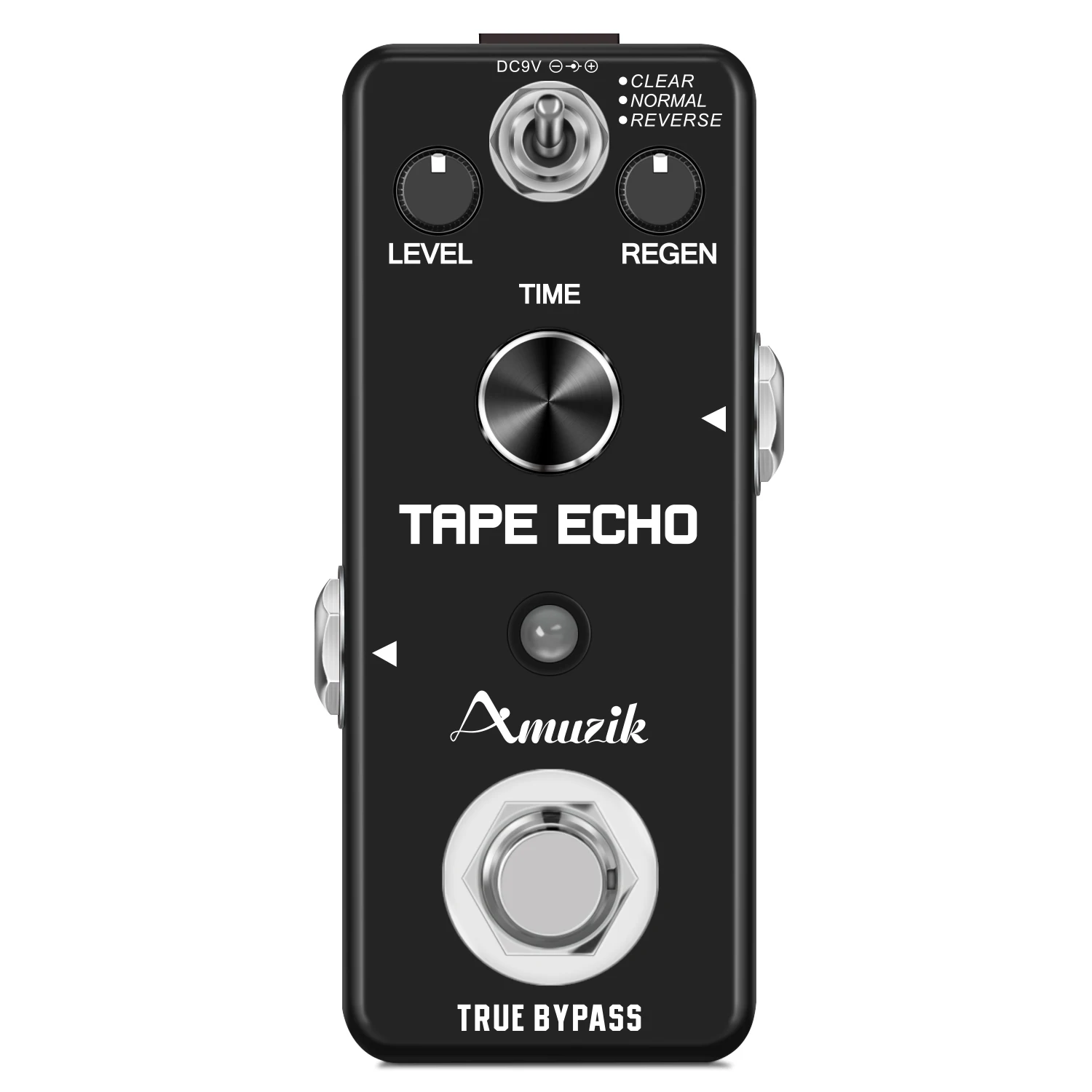 

Amuzik LEF-3809 Digital Tape Echo Pedal Clear&Normal&Reverse 3 Models With Unique and High Quality Sound True Bypass