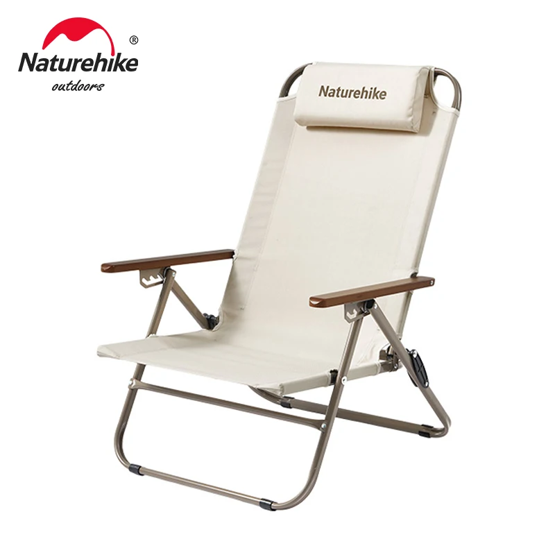 네이처하이크 T02 조정 가능한 접이식 안락 의자 캠핑 하이 백 라운지 의자 야외 휴대용 등받이 휴식 의자 레저 의자