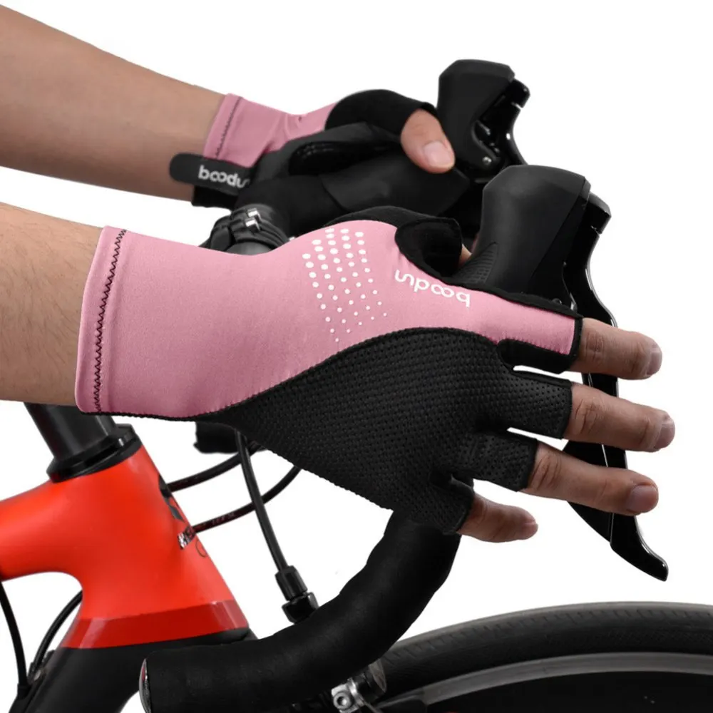 2PCS/Lot Men Women Half-finger Easy-to-release Design Ridding Gloves Wear-resistant Outdoor Camping Cycling