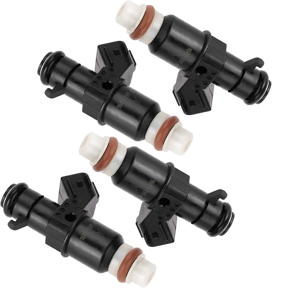 4Pcs 16450-RNA-A01 Fuel Injector Nozzle 16450RNAA01 for Honda Jazz MK3 Civic 8 MK8 Fit 1.4 1.5 1.6 1.8