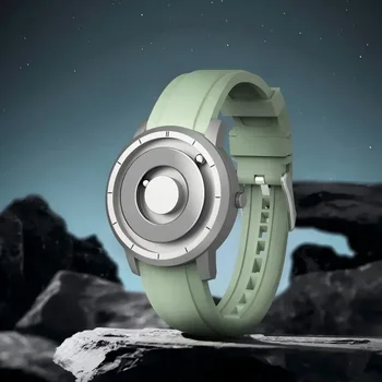 EUTOUR Stardard Calidad Reloj magnético Clásico 5 ATM Resistente al agua E024 Edición de actualización