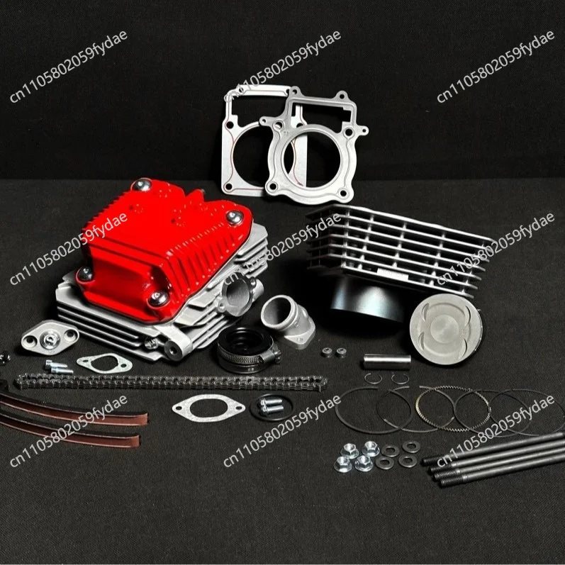 CB250-F upgraded to CB250R/CB300R four-valve cylinder head assembly with sleeve cylinder