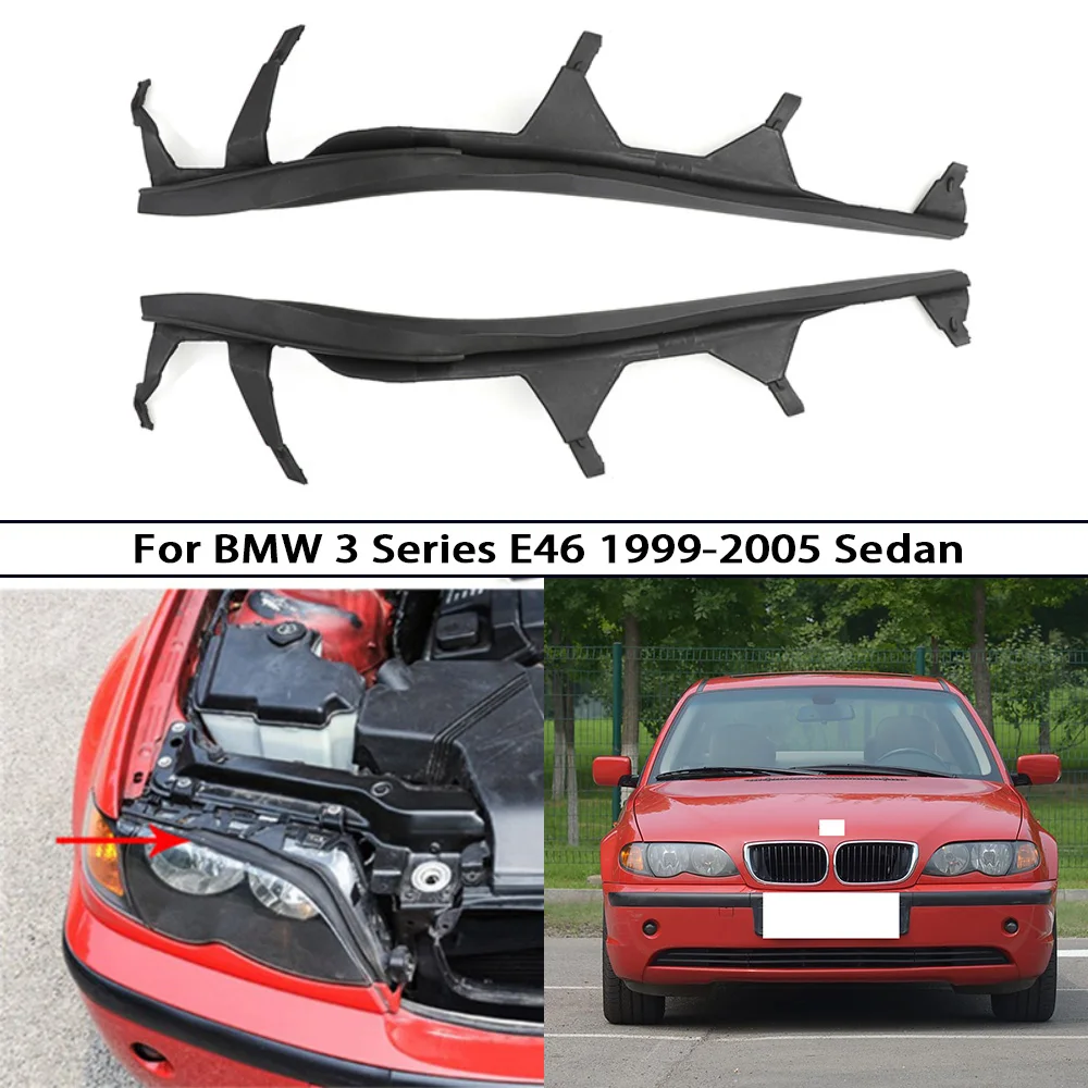 

For BMW 3 Series Sedan E46 1999-2005 Front Headlight Sealing Strip and Buffering Gasket
