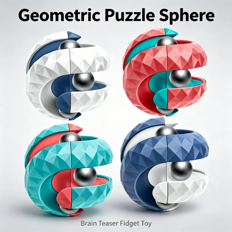 Decompression Toy Children Orbit Ball Cube Anti Stress Sensory Toys Fidget Toys for Kids Spinner Gifts for Kids Focus training