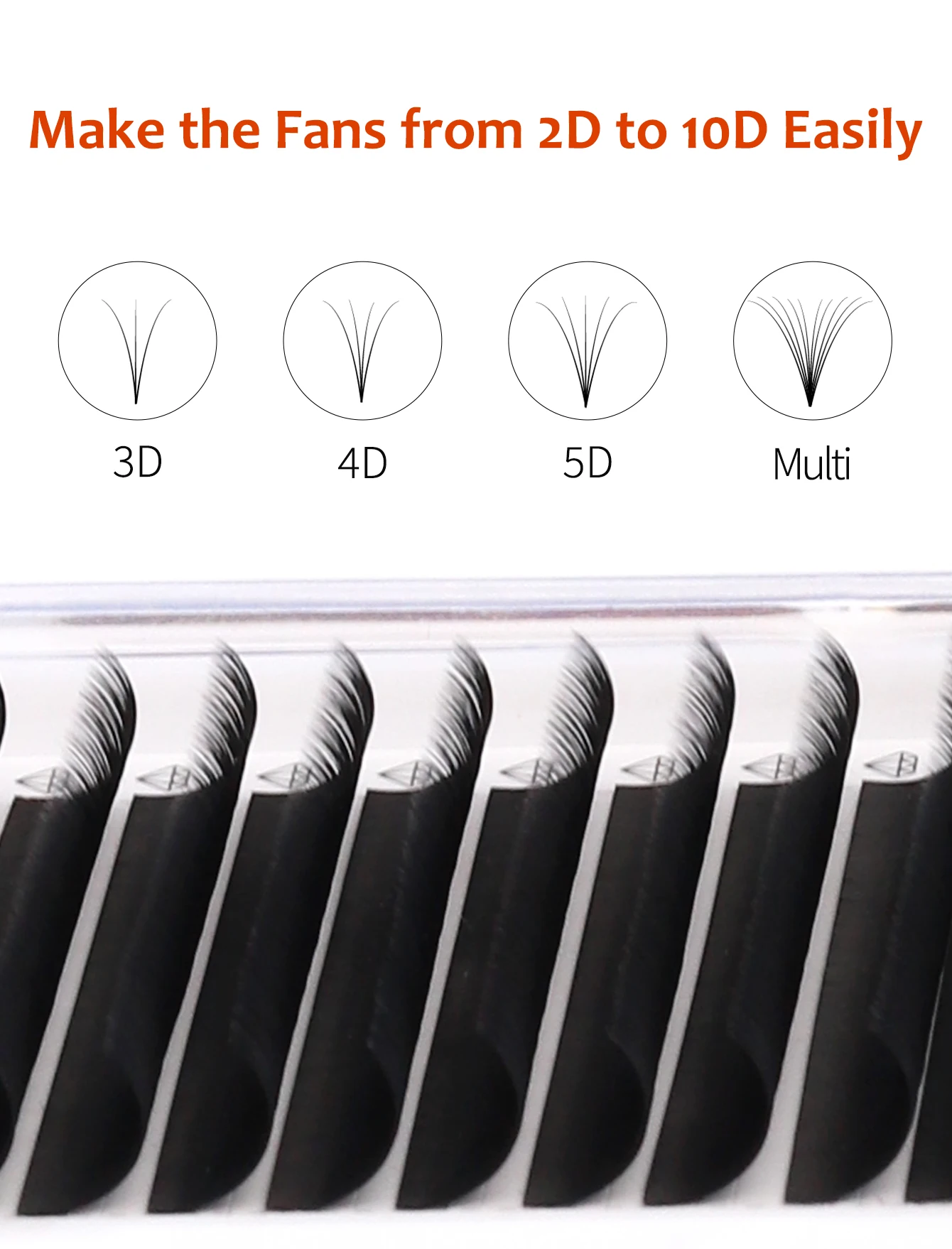 Extensión de pestañas clásica, 16 filas, pestañas suaves de imitación de visón, maquillaje de volumen ruso, pestañas profesionales, maquillaje de pestañas individuales