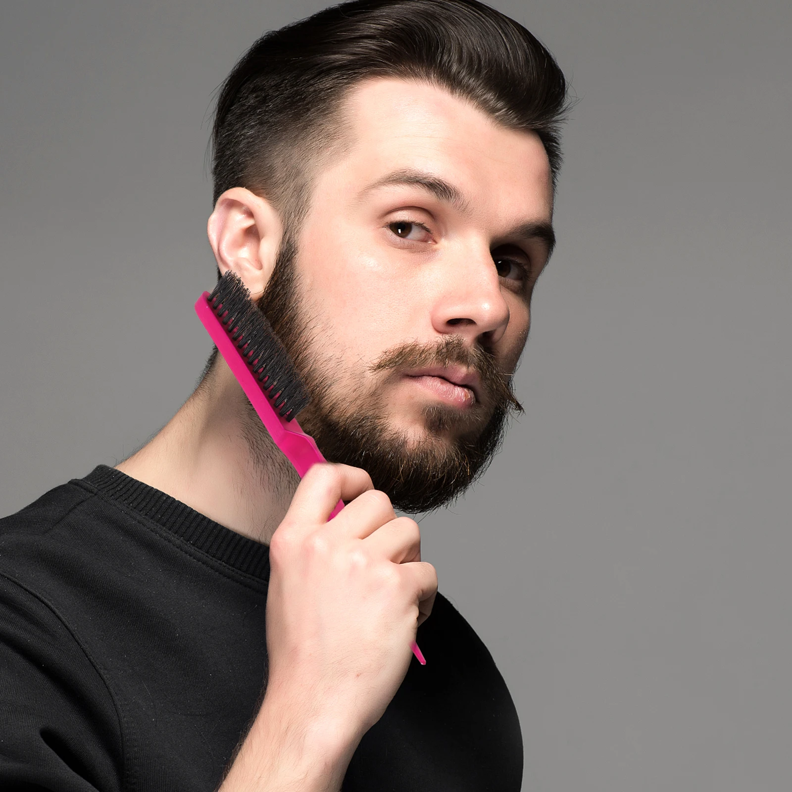 

4 Pcs Hair Styling Comb Professional Salon Hairdressing Brush Pig Mane Detangle Massage Women Men Kids Safe Durable Portable