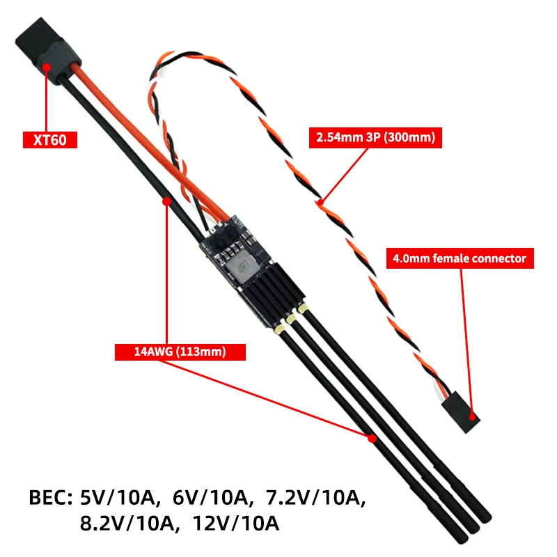 SEQURE 28120 120A Brushless ESC 2-8S BLHeli32 AM32 128KHz PWM FPV Racing Drone Speed Controller