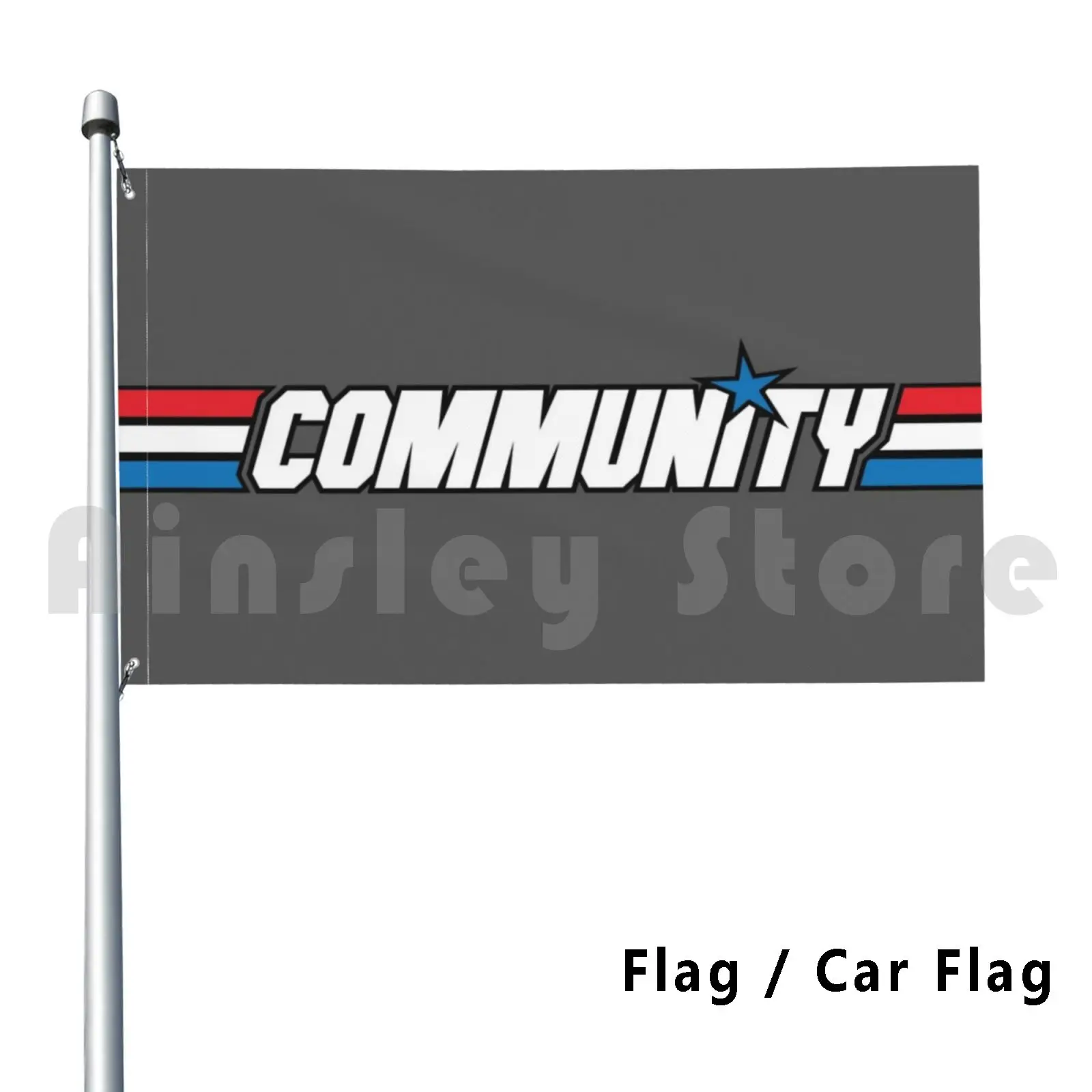 Community-Gijoe Outdoor Decor Flag Car Flag Community Greendale College Gijoe Winger Britta Jeff Dean