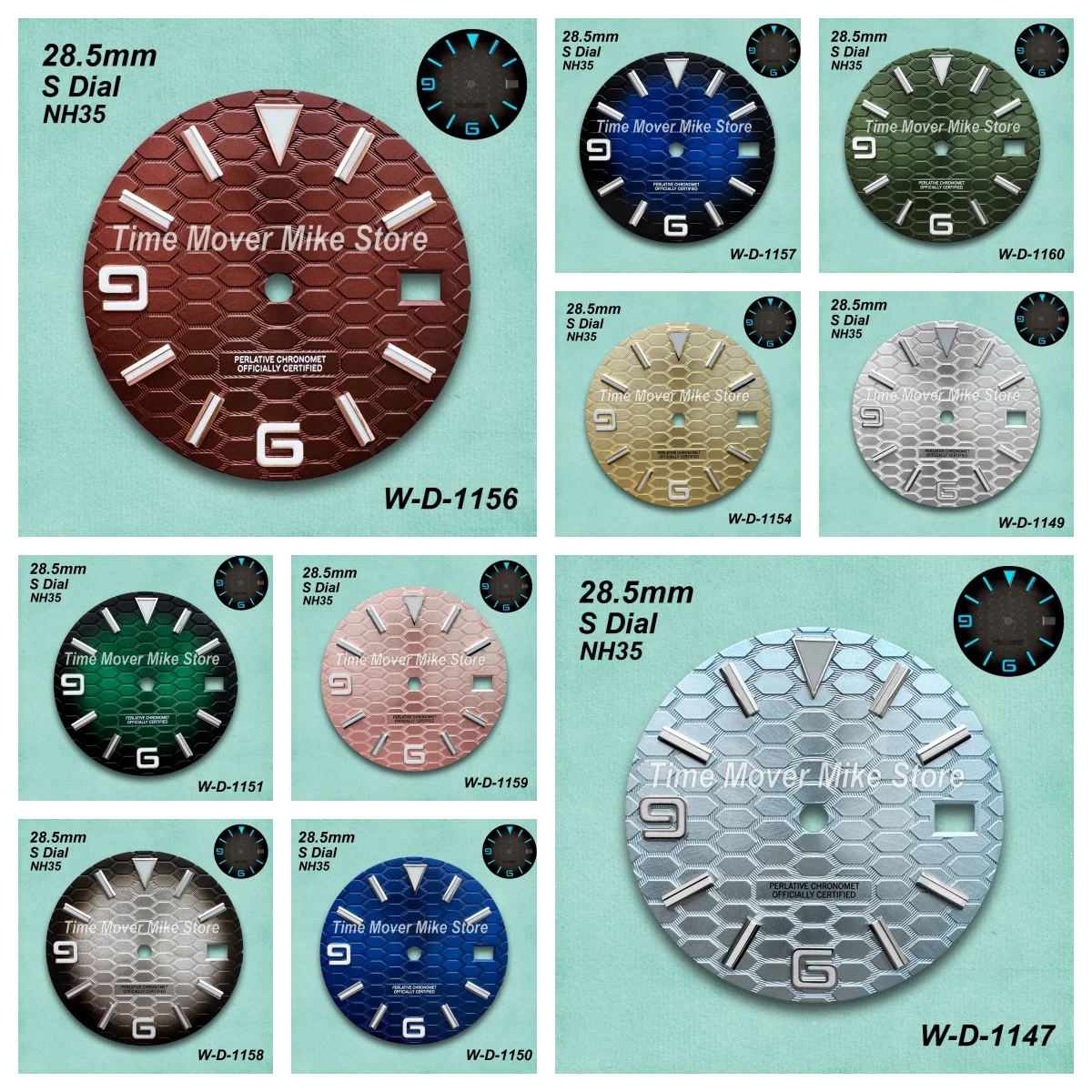 

28,5 мм S логотип циферблат для дайвинга подходит для NH35 японский механизм ледяной синий светящийся высококачественный модификация часов аксессуары