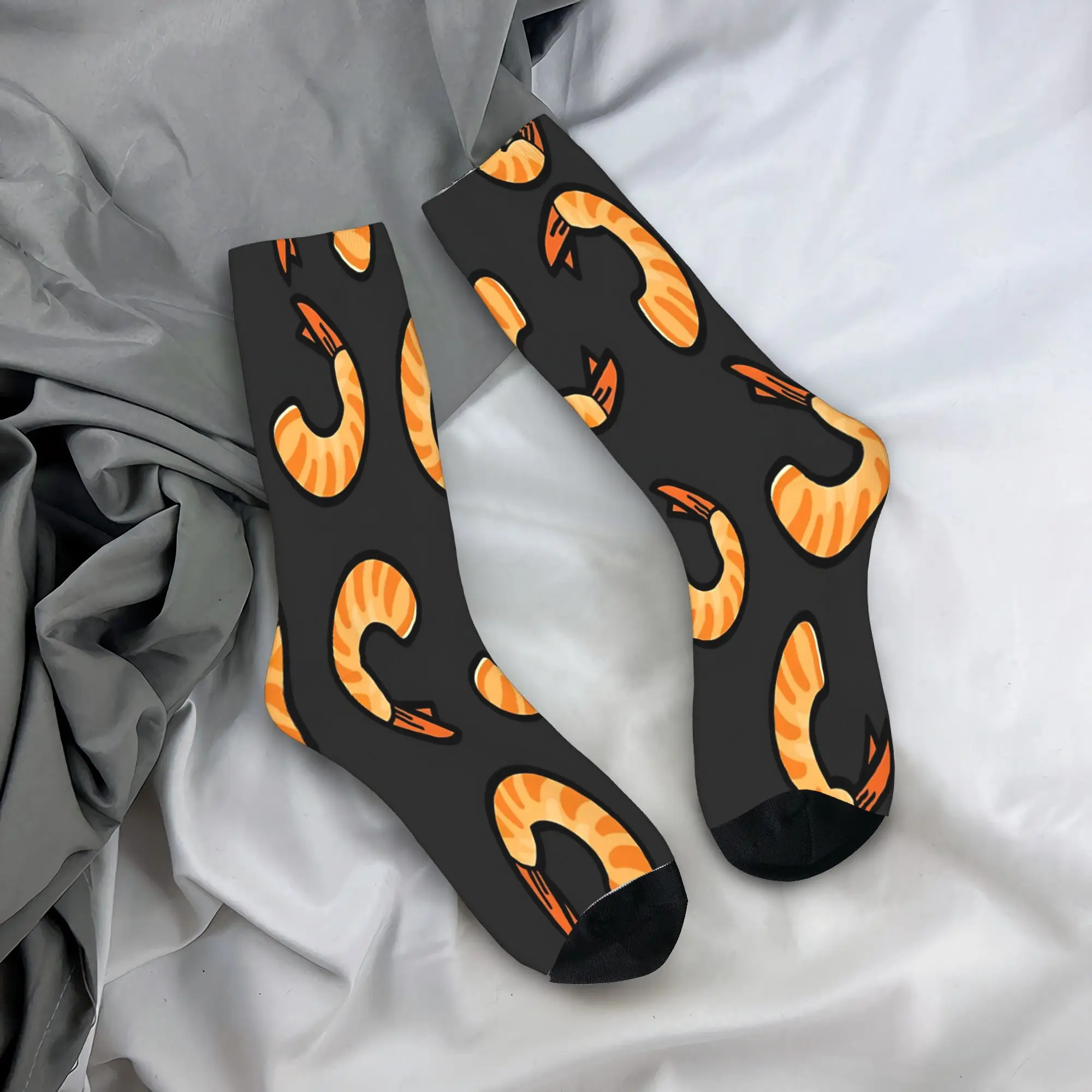 

Eat Shrimp Be A Skinny Girl Socks Pattern Stockings Non-Slip Men's Socks High Quality Autumn Korean Skateboard Socks