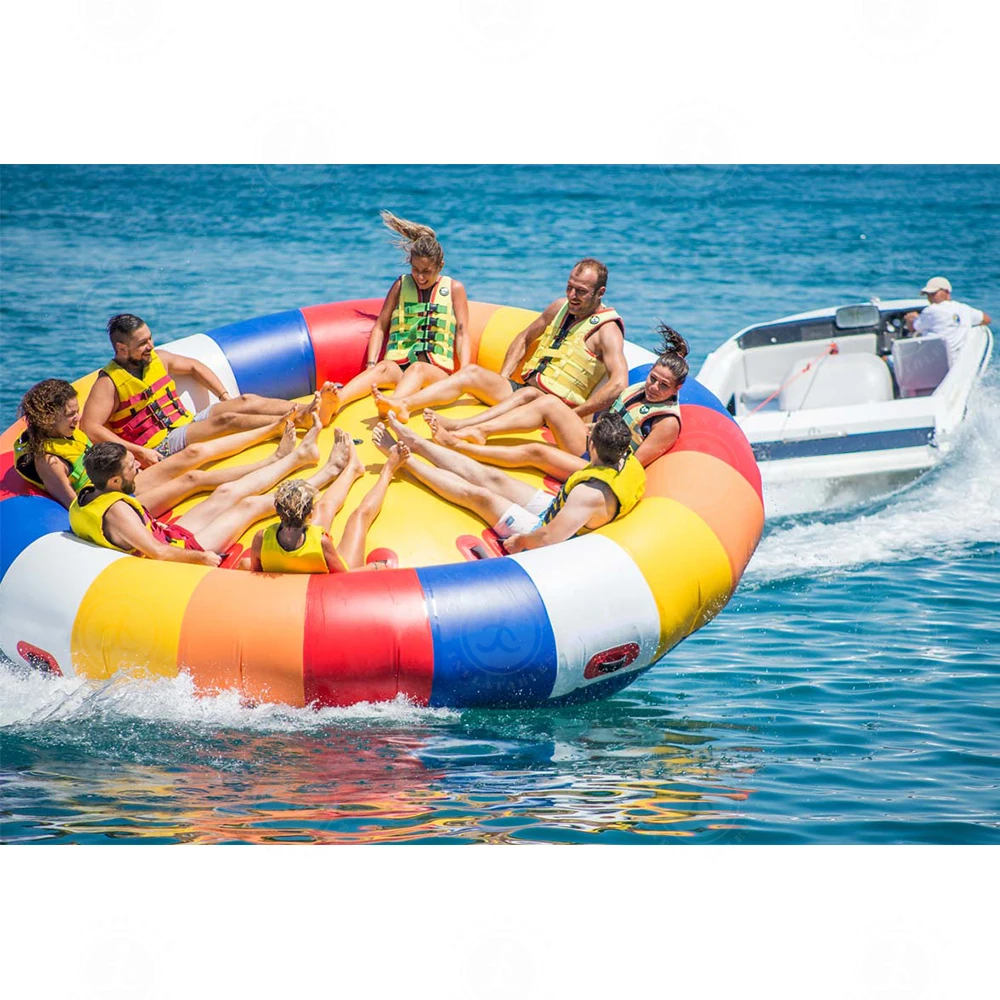 

Commercial Grade Spinning Ufo Rotating Roll Multi Persons Inflatable Disco Boat Twister Tubing Ride